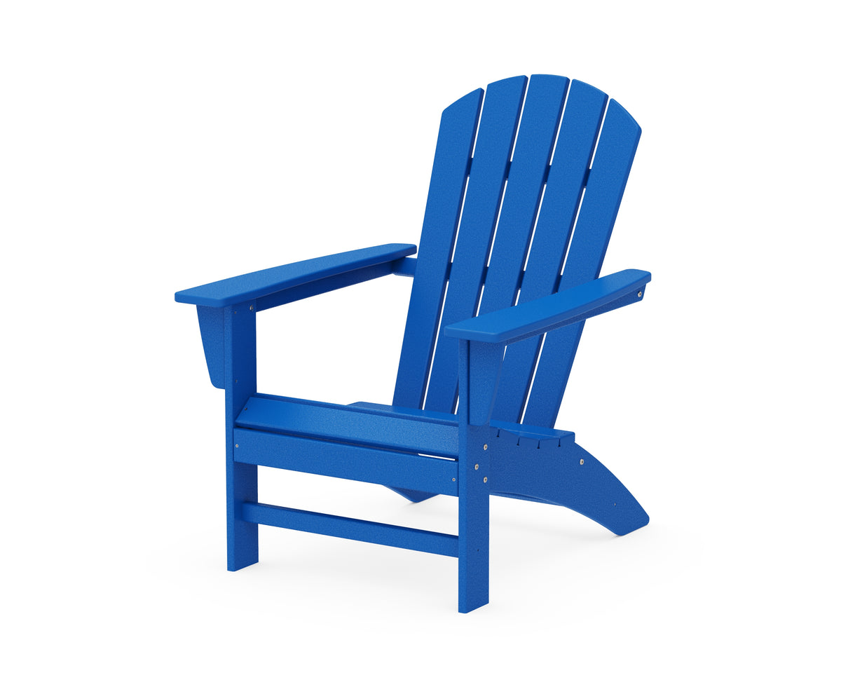 POLYWOOD Nautical Adirondack Chair in Pacific Blue