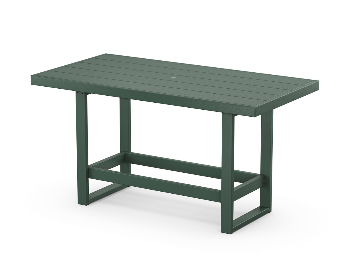 POLYWOOD EDGE 40" x 78" Bar Table in Green