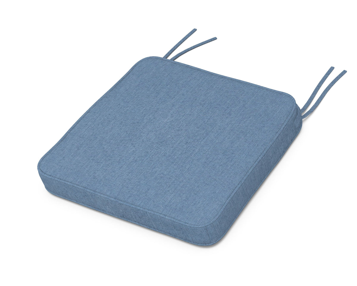 POLYWOOD Chinoiserie Side Chair Seat Cushion in Sky Blue