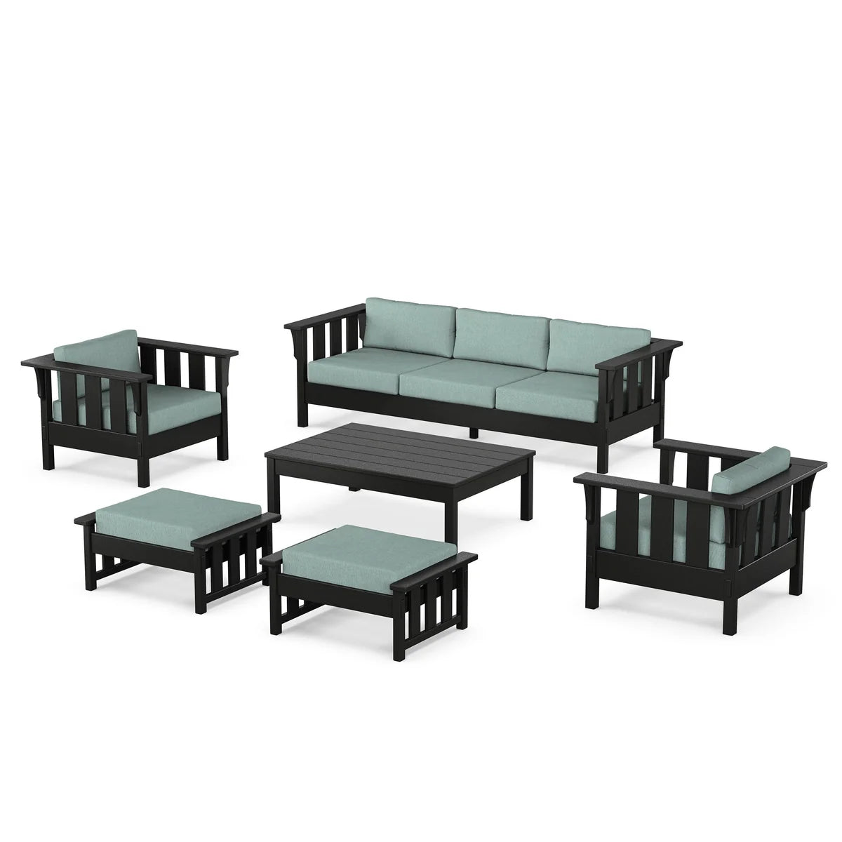 POLYWOOD Acadia 6-Piece Lounge Sofa Set