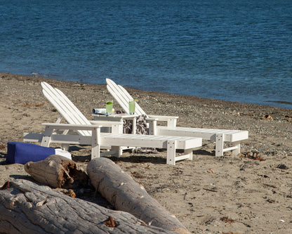 POLYWOOD Long Island Chaise 3-Piece Set in an outdoor setting