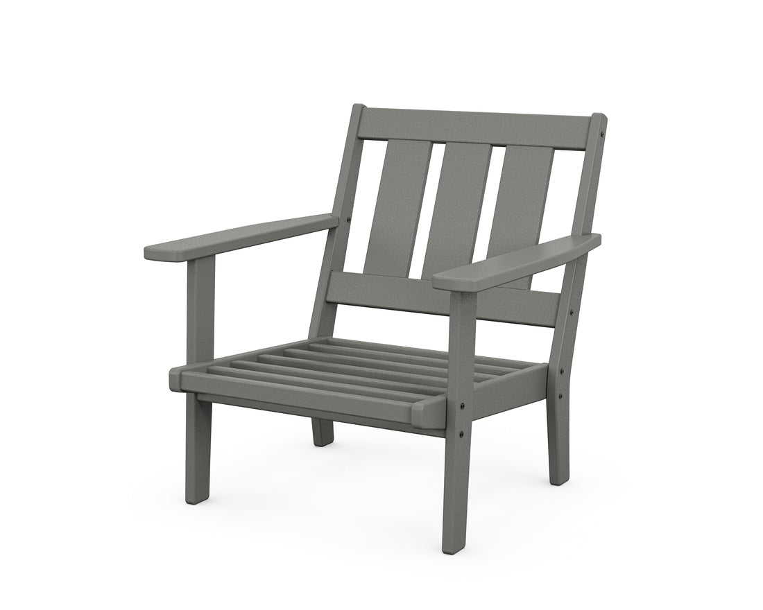 POLYWOOD Oxford Deep Seating Chair Frame in Slate Grey