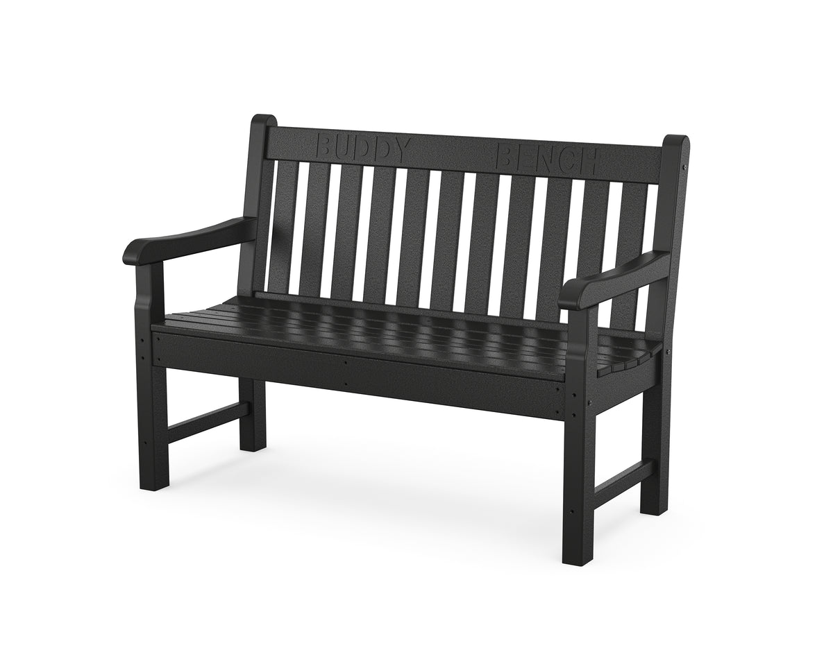 POLYWOOD 48" Buddy Bench in Black