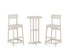 POLYWOOD Modern Studio Plaza Bar Chair 3-Piece Bistro Set in Sand