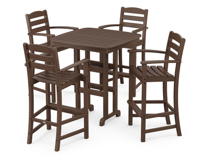 POLYWOOD La Casa Café 5-Piece Bar Set in Mahogany