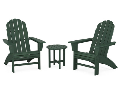 POLYWOOD Vineyard 3-Piece Curveback Adirondack Set