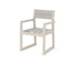 POLYWOOD EDGE Sling Dining Arm Chair in Sand / Birch
