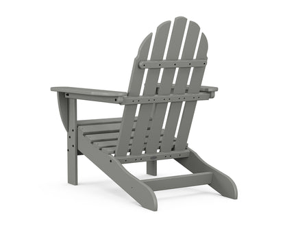 Additional angle of the POLYWOOD Classic Adirondack Chair in Slate Grey
