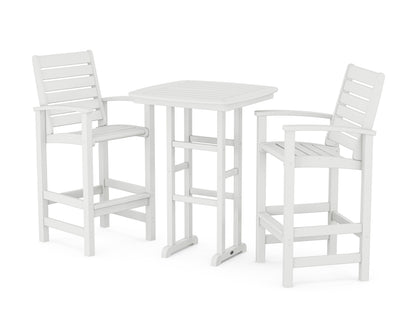 POLYWOOD Signature 3-Piece Bar Set in White