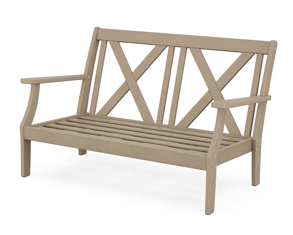POLYWOOD Braxton Deep Seating Loveseat Frame in Vintage Sahara