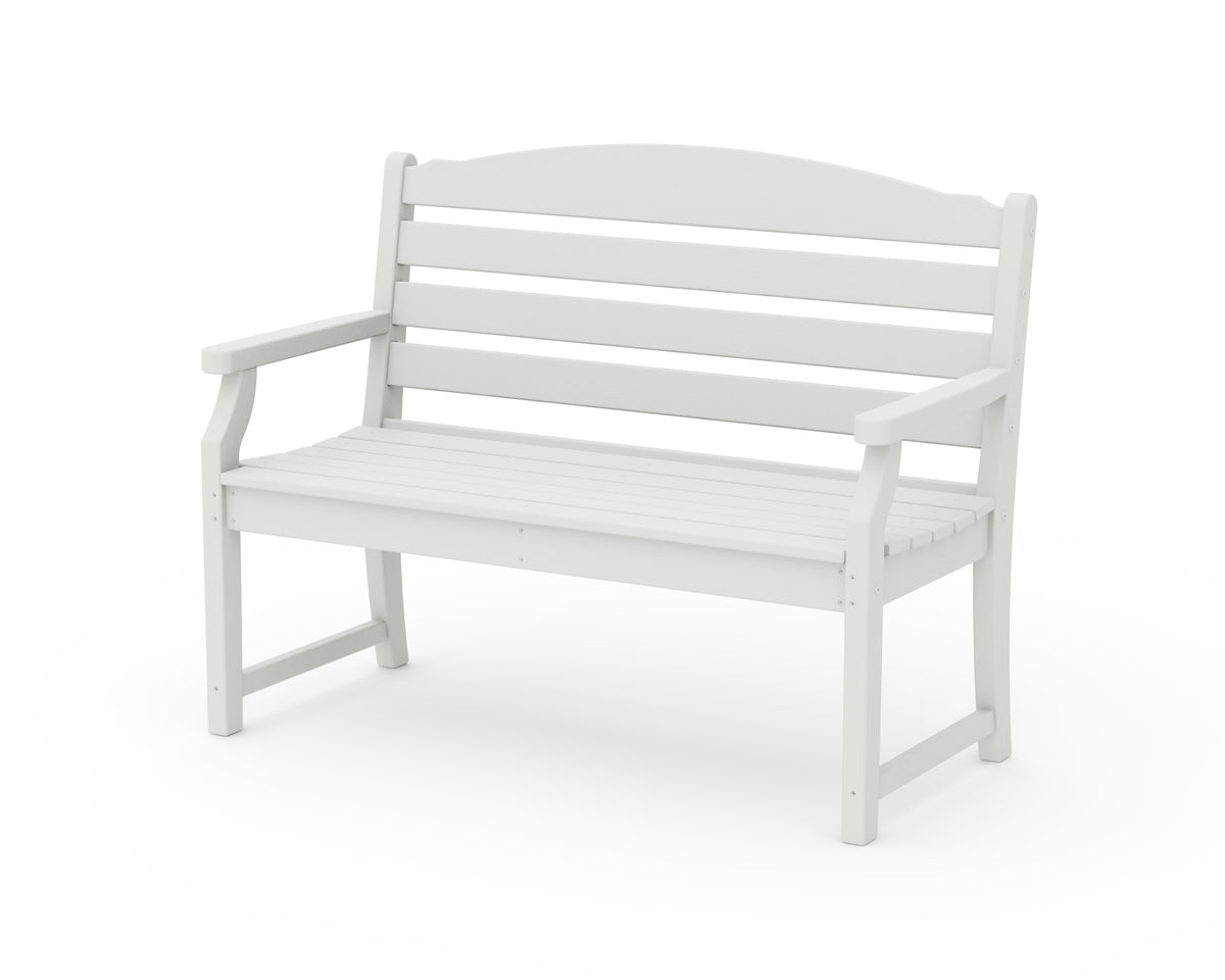 POLYWOOD Savannah 48" Bench in Vintage White