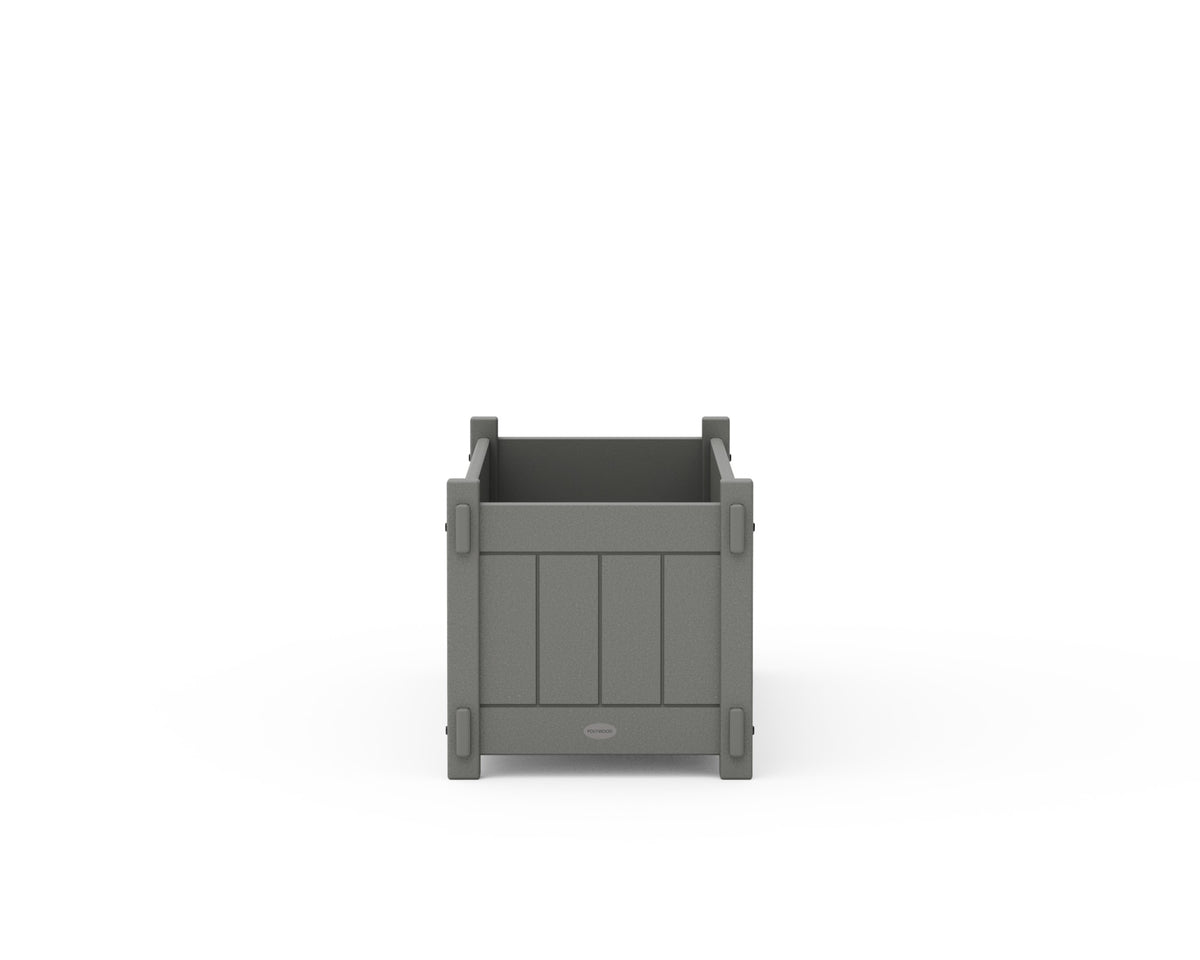 POLYWOOD Vineyard Rectangle Triple Planter Box angle view