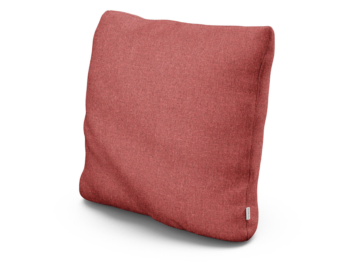 POLYWOOD 20" Outdoor Throw Pillow in Silver Garnet