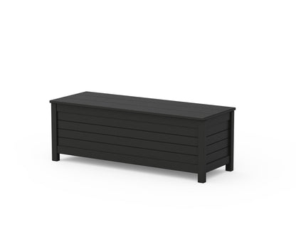 POLYWOOD Nautical 48" Storage Bench in Black