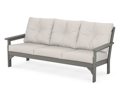 POLYWOOD Vineyard Deep Seating Sofa in Slate Grey / Cast Ash