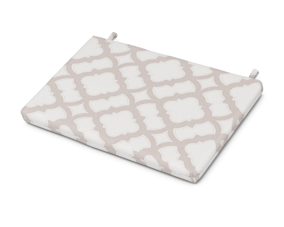 POLYWOOD Eastport Lounge Chair Cushion in Trellis Dune Burlap