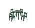 POLYWOOD Modern Studio Kids 5-Piece Dining Set in Green