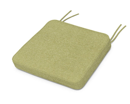 POLYWOOD Chinoiserie Arm Chair Seat Cushion in Chartreuse Boucle