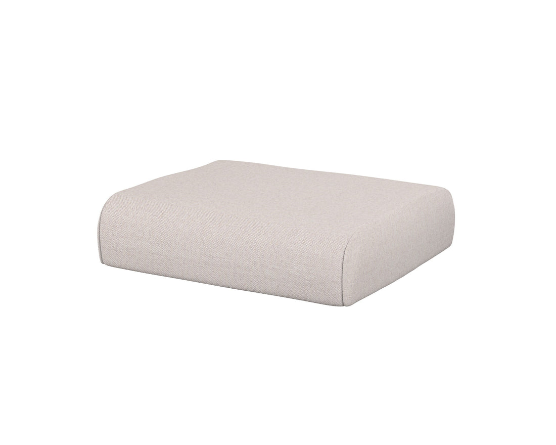 POLYWOOD Club Ottoman Cushion in Dune Burlap