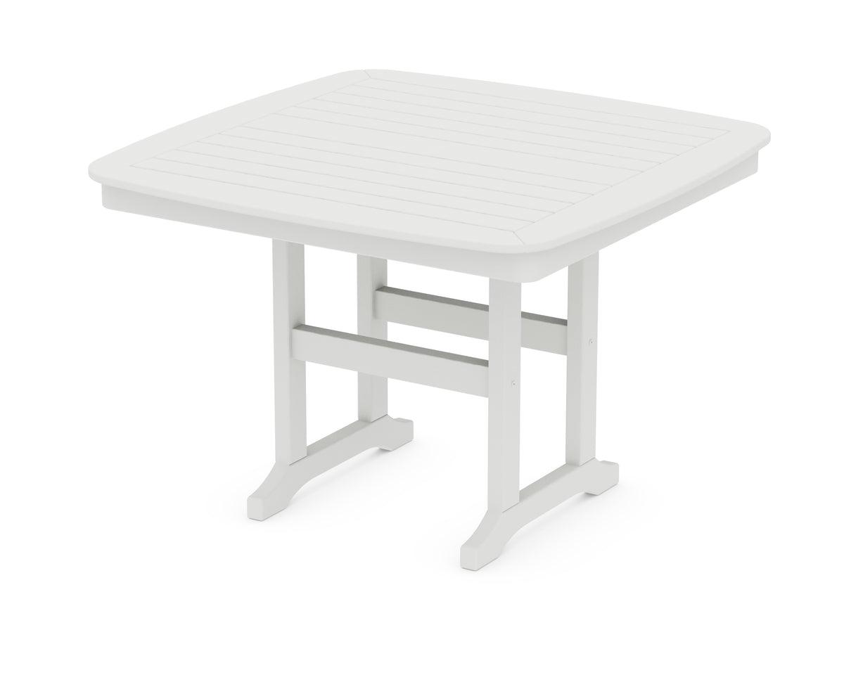POLYWOOD Nautical 44" Dining Table in Vintage White
