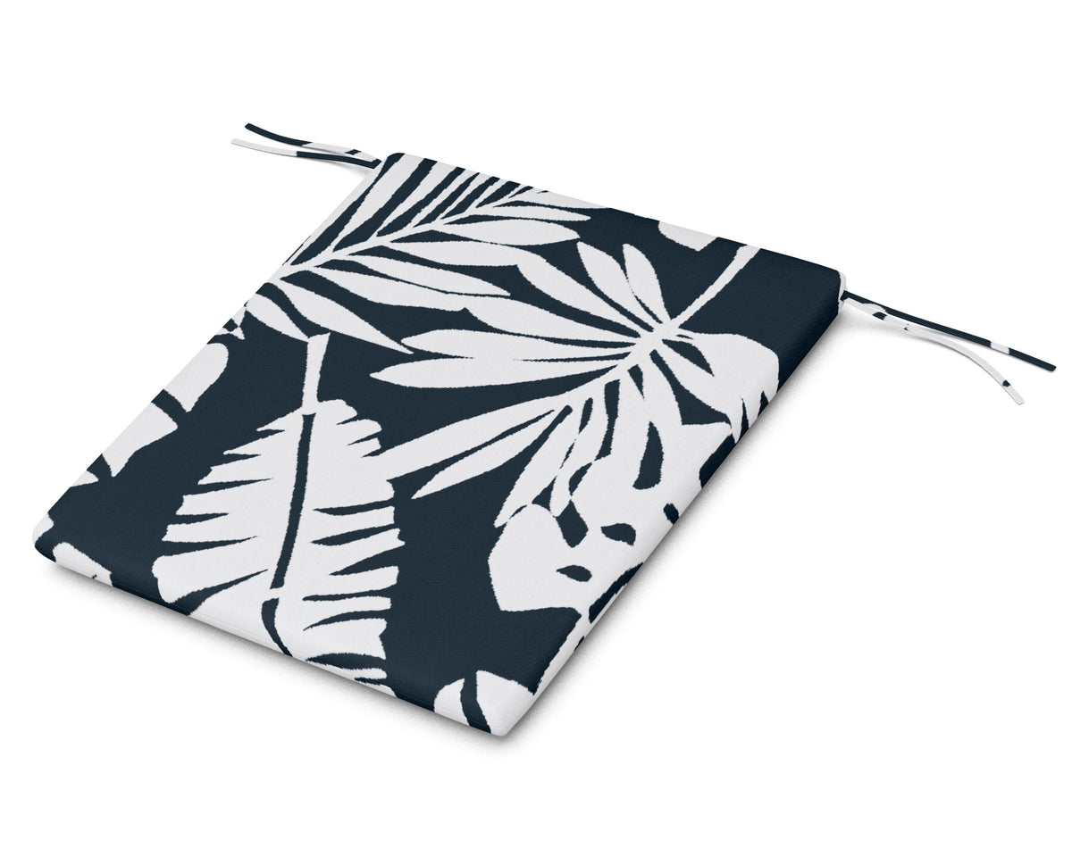 POLYWOOD AL100 Seat Pad in Leaf Marine Indigo