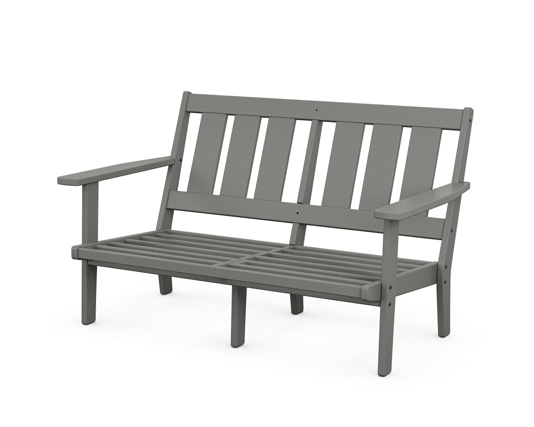 POLYWOOD Oxford Deep Seating Loveseat Frame in Slate Grey