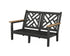POLYWOOD Chippendale Deep Seating Loveseat Frame in Black / Natural