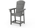 POLYWOOD Nautical Curveback Adirondack Counter Chair in Slate Grey