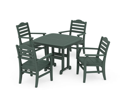 POLYWOOD Savannah 5-Piece Dining Set in Green