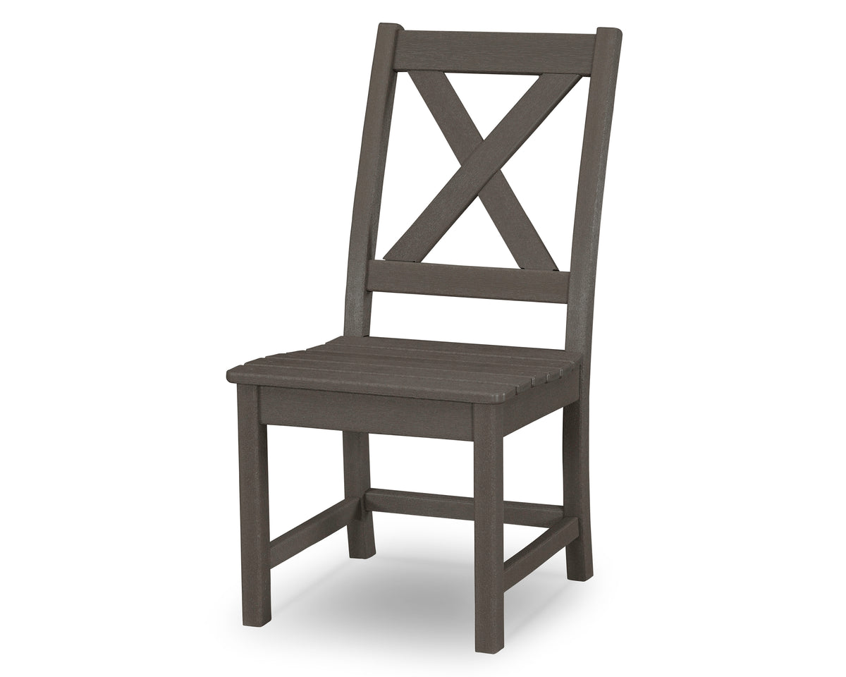 POLYWOOD Braxton Dining Side Chair in Vintage Coffee