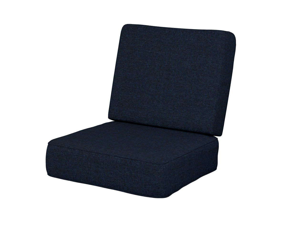 POLYWOOD Ateeva Harbour Seat and Back Cushion in Marine Indigo