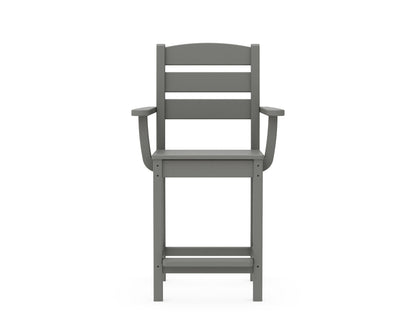 POLYWOOD Lakeside Counter Arm Chair angle view