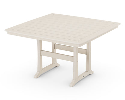 POLYWOOD Nautical Trestle 59" Counter Table in Sand