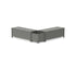 POLYWOOD 48" Nautical L-Shaped Planter Storage Bench Set in Slate Grey