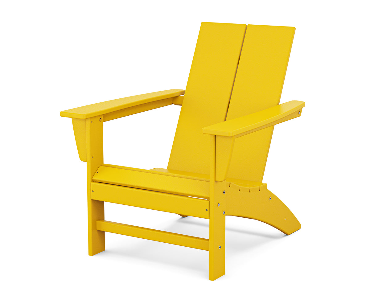 POLYWOOD Cottage Modern Adirondack Chair in Lemon
