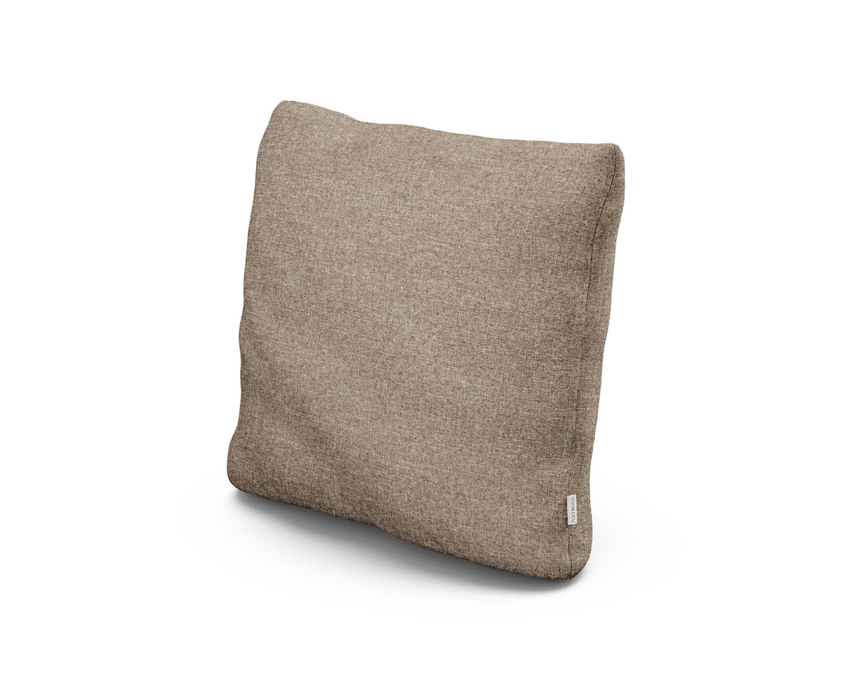POLYWOOD 18" Outdoor Throw Pillow in Spiced Burlap