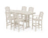 POLYWOOD Savannah 7-Piece Bar Set with Trestle Legs in Sand