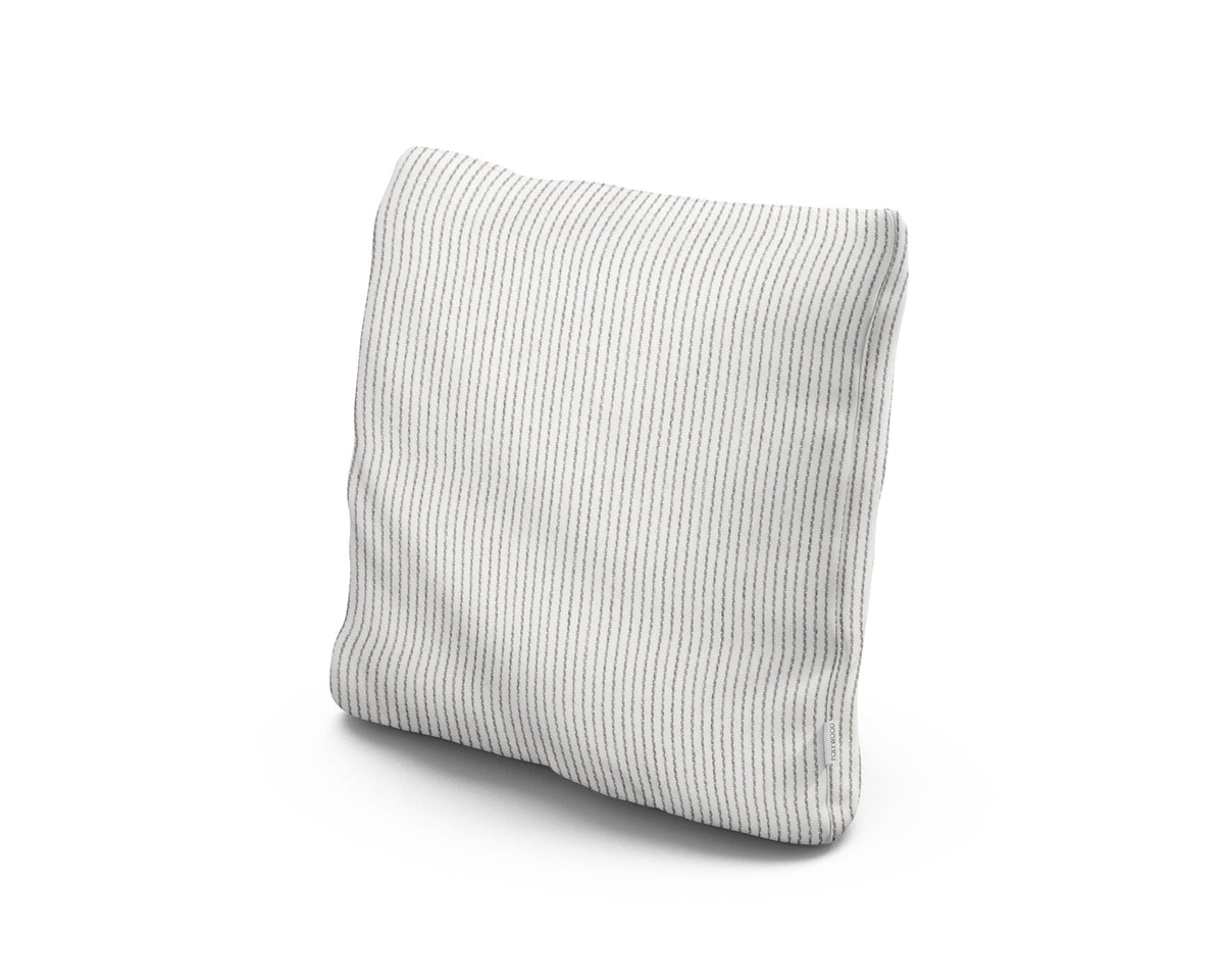 POLYWOOD 18" Outdoor Throw Pillow in Linus Metal