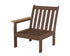 POLYWOOD Vineyard Modular Left Arm Chair Frame in Mahogany / Natural