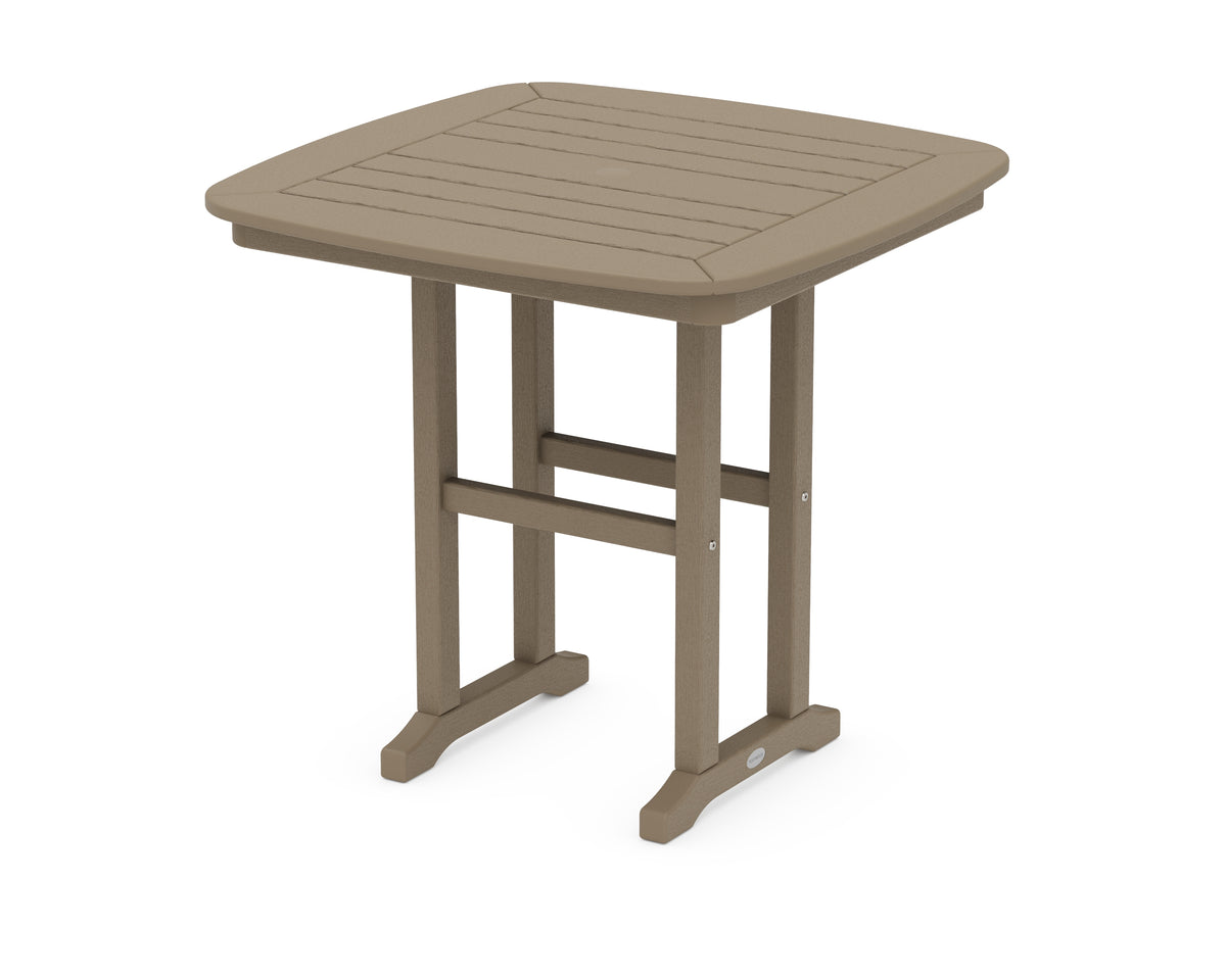 POLYWOOD Nautical 31" Dining Table in Vintage Sahara