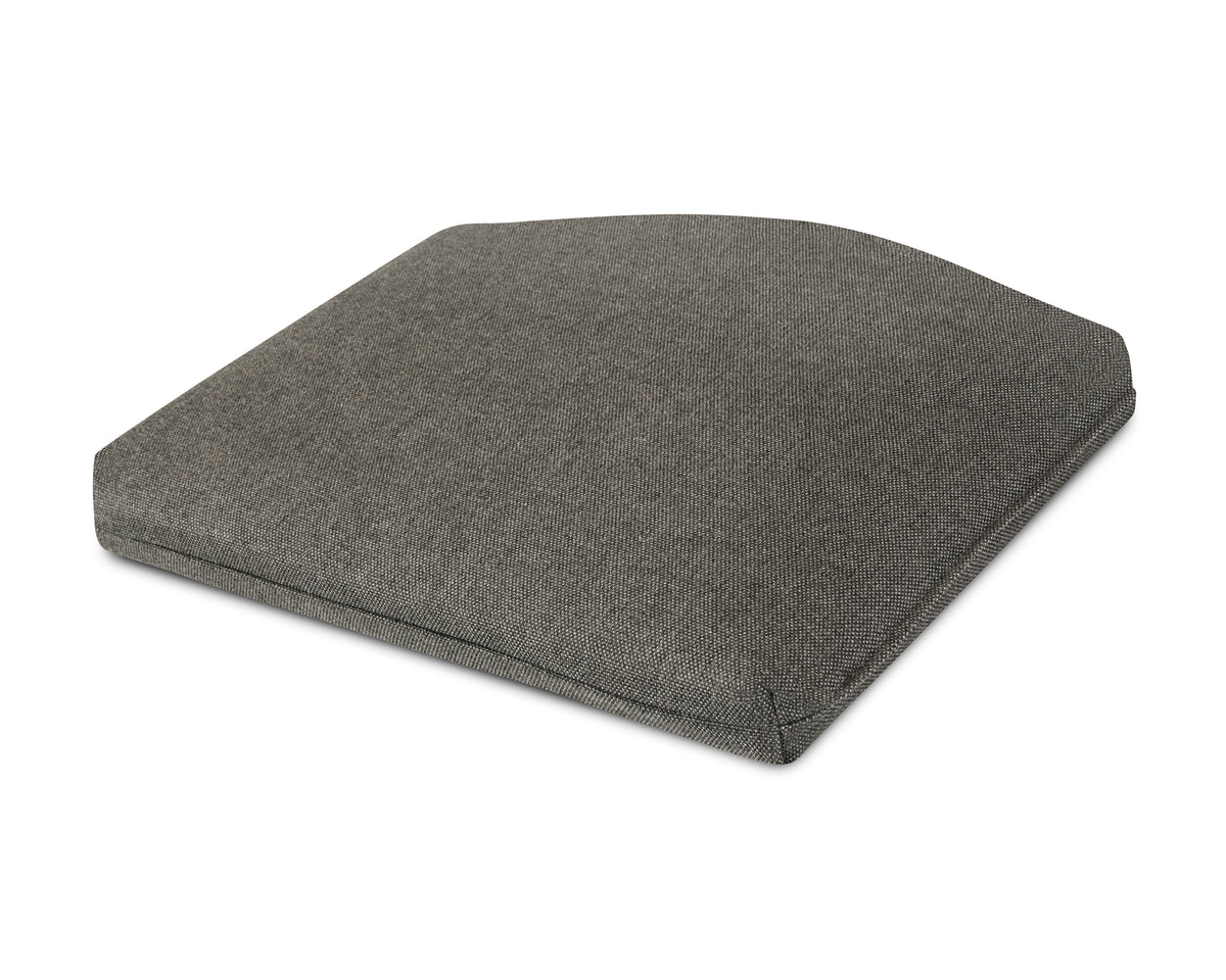 POLYWOOD Standard Seat Cushion 18"D x 22"W x 2.5"H in Blend Coal