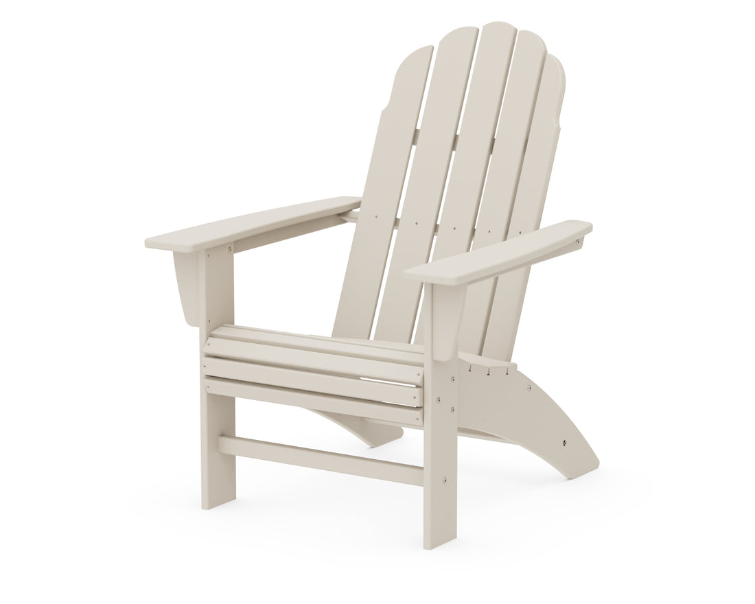 POLYWOOD Vineyard Curveback Adirondack Chair in Sand