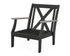 POLYWOOD Braxton Deep Seating Chair Frame in Black / Driftwood