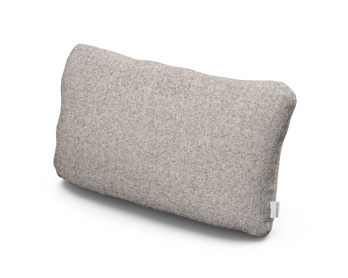 POLYWOOD Outdoor Lumbar Pillow in Weathered Tweed