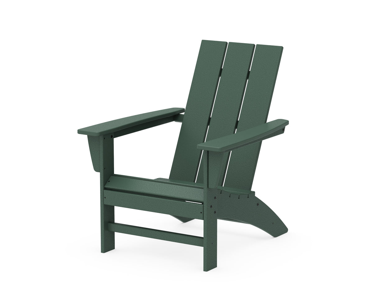 POLYWOOD Modern Adirondack Chair in Green