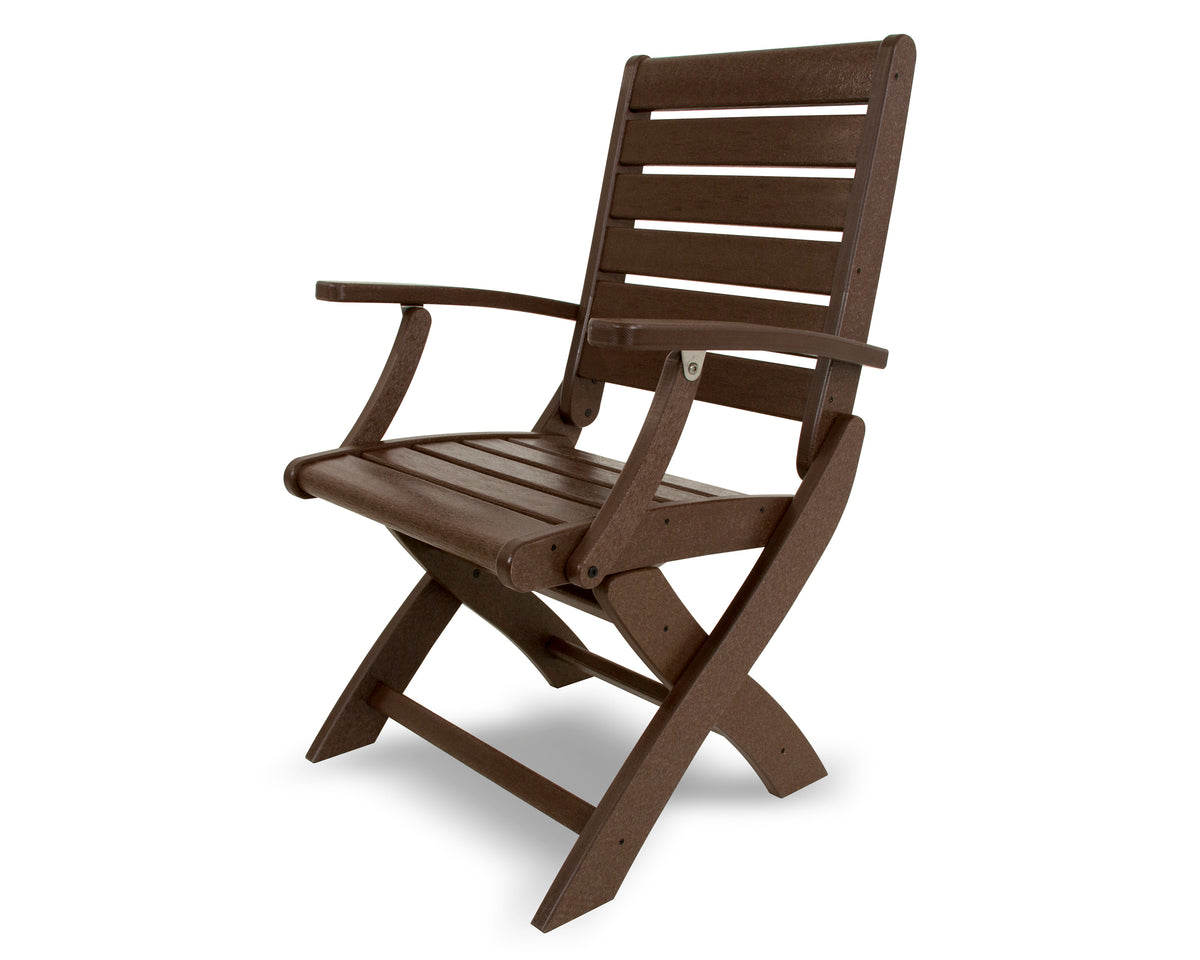 POLYWOOD Signature Folding Chair in Mahogany