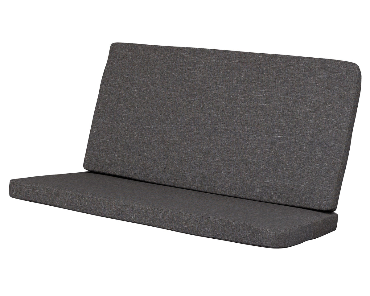 POLYWOOD Modern Loveseat Cushion in Ash Charcoal