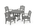 POLYWOOD Savannah 5-Piece Dining Set in Slate Grey
