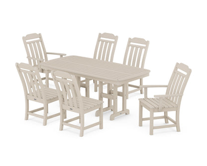 POLYWOOD Cottage 7-Piece Dining Set in Sand