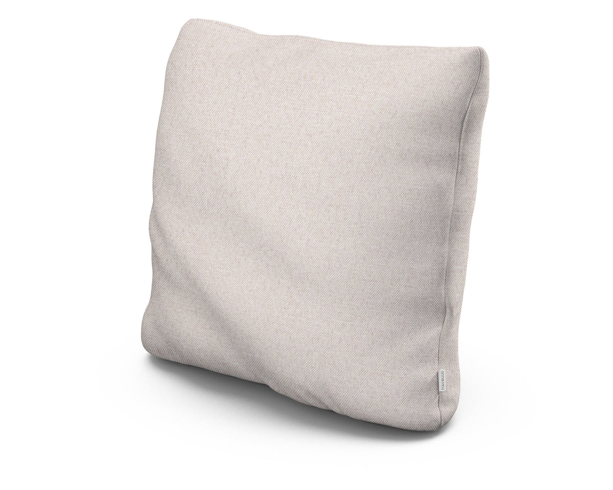 POLYWOOD 22" Outdoor Throw Pillow in Dune Burlap